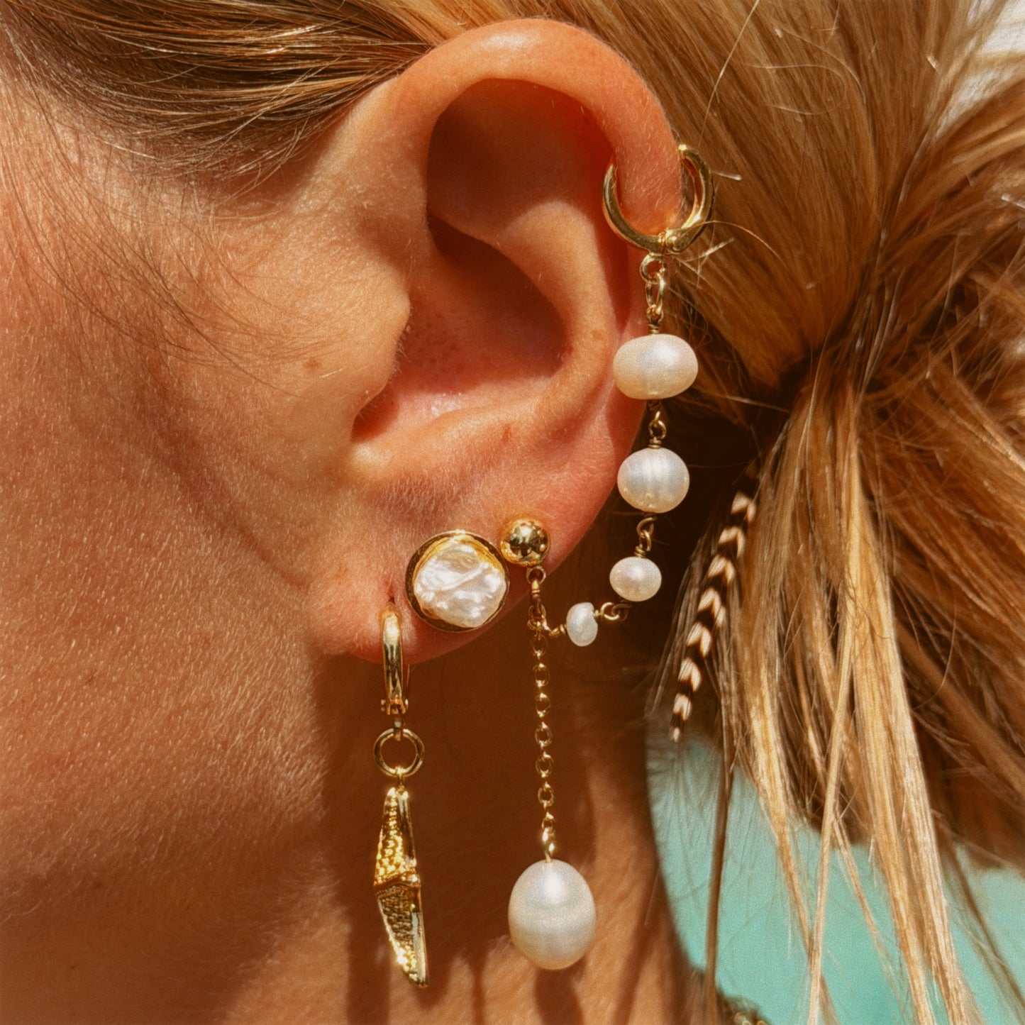 Drift Drop Chain Earring